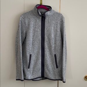 Lululemon Gray Fleece Zip Up
